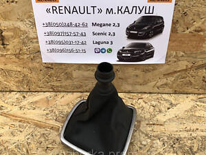 Шкіряний кожух ручки коробки передач Renault Laguna 3 2007-15р. (рено лагуна ІІІ)