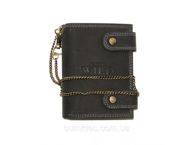 Шкіряний гаманець Always Wild 2901-BIC чорний - Фото 1