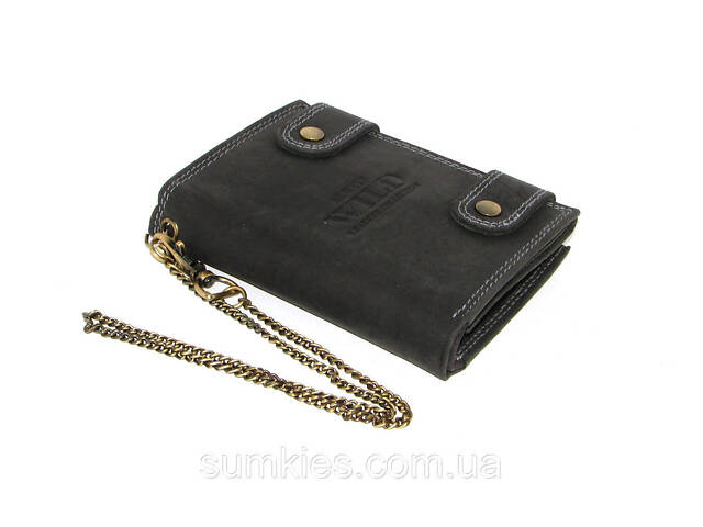 Шкіряний гаманець Always Wild 2901-BIC чорний - Фото 2