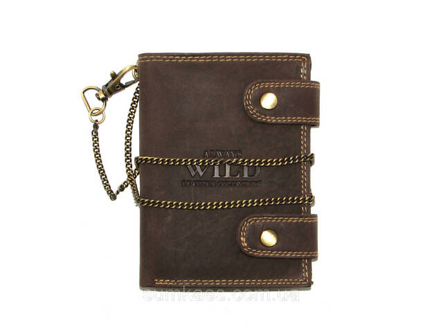Шкіряний гаманець Always Wild 2901-BIC темно-коричневий - Фото 1