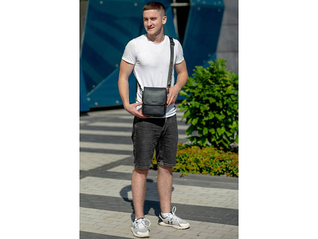 Шкіряний месенджер чоловічий Tiding Bag - Фото 8