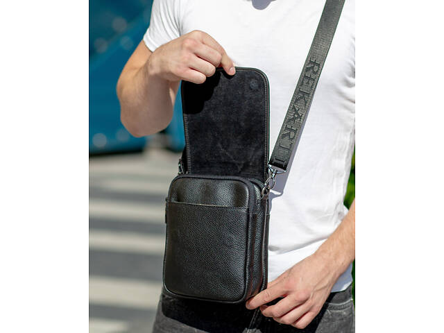 Шкіряний месенджер чоловічий Tiding Bag - Фото 9