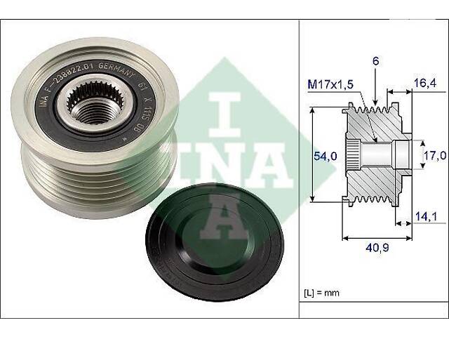 Шкив Alfa Romeo 159 2005-2011 INA 535 0112 10 - Фото 1