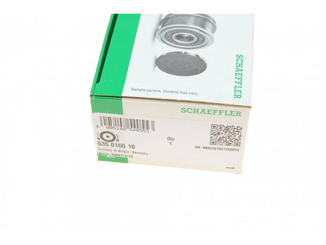 Шків генератора INA 535 0160 10 Peugeot Boxer; Ford Transit; Fiat Ducato; Citroen Jumper 77364082, 1638094880, 2073237 - Фото 8