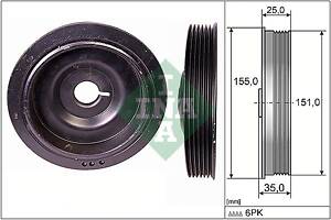 Шкив коленвала, 1.5dCi, 1.6i 16v