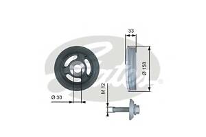 Шкив коленвала для моделей: CITROËN (BERLINGO, BERLINGO,XSARA,C3,C3,C2,C4,C4,C5,C5,C4,JUMPY,JUMPY,C4,C5,C5,BERLINGO,BER