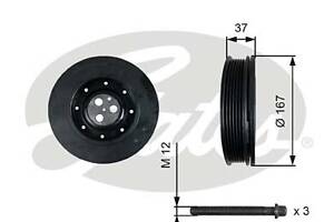 Шків колінвалу для моделей: FORD (TRANSIT, TRANSIT, TRANSIT, MONDEO, MONDEO, MONDEO)