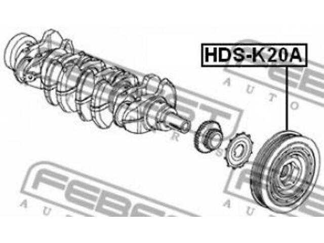 Шкив коленвала K20A/K24A/K20B HONDA CR-V (RD_) / HONDA STREAM (RN) 2001-2012 г.