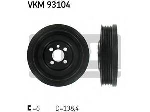 Шків коленвалу AUDISEATSKODAVW A4A6Q5ToledoFabiaOctaviaPassatTransporter 1,62,0L 95&gt &gt SKF VKM93104 на VW CADDY III