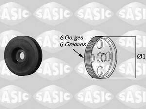 Шків колінчастого вала SASIC 2156008 Opel Astra, Zafira, Vectra
