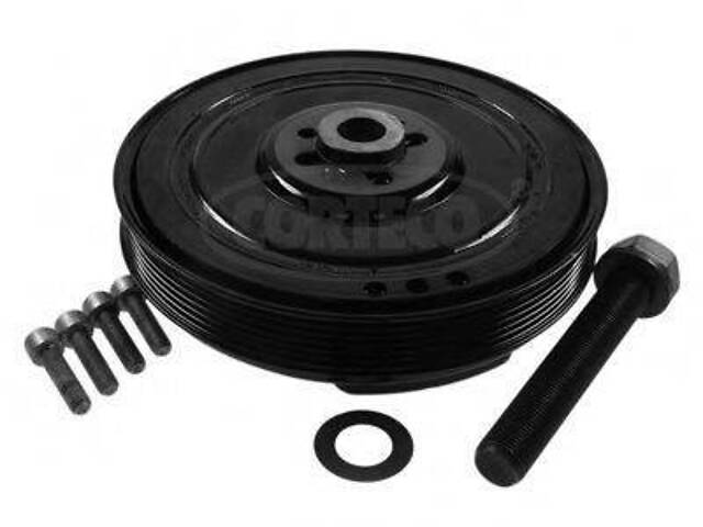 Шків колінвалу 2.5TDI LT 96-06T4 98-03Crafter 06- (+ болти) CORTECO 80004398 на VW TRANSPORTER / CARAVELLE Mk IV автобус - Фото 1