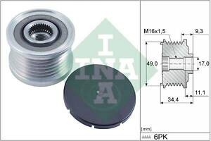 Шкив приводного ремня BMW 1 series 2003-2013 INA 535 0075 10