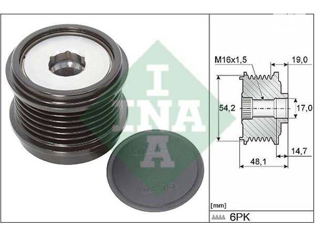 Шкив приводного ремня Ford Ecosport 2012-2024 INA 535 0310 10 - Фото 1