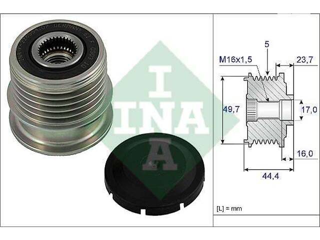 Шкив приводного ремня Mercedes Vaneo 2002-2005 INA 535 0011 10 - Фото 1