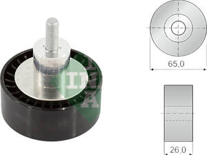 Шкив приводного ремня Skoda Octavia II 2010 INA 532 0908 10 Skoda Octavia