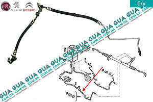 Шланг / патрубок гидроусилителя ( ГУРа ) ( трубка ) 1366468080 Citroen / СИТРОЭН JUMPER III 2006- / ДЖАМПЕР 3, Peugeot /