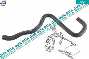 Шланг / патрубок гидроусилителя ( трубка низкого давления от насоса к бачку ГУРа ) 30621999 Volvo / ВОЛЬВО V40 2000-2004