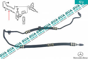 Шланг / патрубок гидроусилителя ( трубка високого давления ГУРа ) W168 A1684660281 Mercedes / МЕРСЕДЕС A-CLASS 1997-201