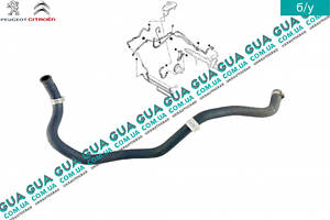 Шланг / патрубок гидроусилителя руля ( трубка низкого давления ГУРа к бачку ) 9680996780 Citroen / СИТРОЭН BERLINGO (B