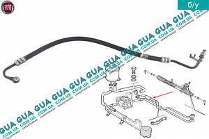 Шланг / патрубок гидроусилителя руля ( трубка высокого давления ГУР ) 51745081 Fiat / ФИАТ DOBLO 2005-2009 / ДОБЛО 05-0