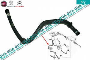 Шланг / патрубок гидроусилителя руля ГУРа ( низкого давления ) 1357289080 Citroen / СИТРОЭН JUMPER III 2006- / ДЖАМПЕР 3