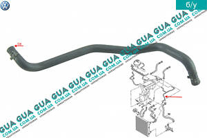 Шланг / патрубок системы охлаждения ( трубка от радиатора к расширительному бачку ) 1K0121447BJ VW / ВОЛЬКС ВАГЕН CADDY