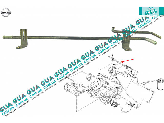 Шланг / патрубок вакуумной системы ( трубка ) 223107J620 Nissan / НИССАН ALMERA N16 / АЛЬМЭРА Н16