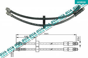 Шланг/трубка гальмівної системи задній подвійний L465 ( 1шт ) CD11 Fiat/ФІАТ DOBLO 2000-2005/ДОБЛО 00-05, Fiat/ФІАТ