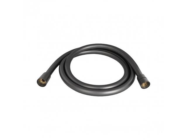 Шланг для ручного душу Qtap Hadice 1600 мм QTHADPVC160G Graphite - Фото 1