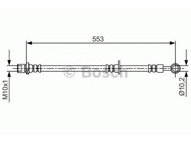 Шланг тормозов. ПЕРЕДНЕЕ ЛЕВ BOSCH 1987481710 на SUBARU FORESTER (SH)