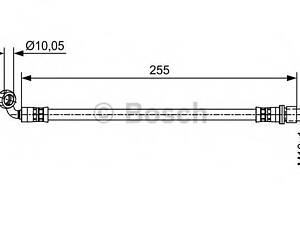 Шланг тормозов. ЗАДНИЕ ЛЕВ BOSCH 1987481647 на LEXUS GX (_J12_)