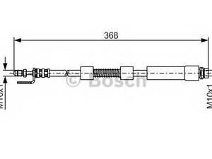 Шланг гальмівний BOSCH 1987476059 на FORD TRANSIT CONNECT (P65_, P70_, P80_)