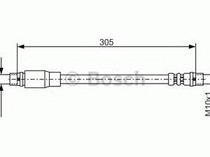 Шланг тормозной BOSCH 1987476171 на AUDI A6 седан (4B2, C5)