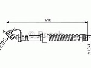 Шланг гальмівний BOSCH 1987476907 на RENAULT MASTER II Van (FD)