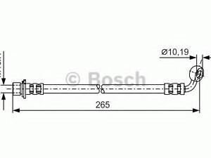 Шланг гальмівний BOSCH 1987481128 на TOYOTA LAND CRUISER PRADO (_J9_)