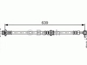 Шланг тормозной BOSCH 1987481696 на NISSAN JUKE (F15)