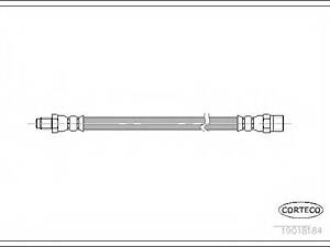 Шланг гальмівної системи CORTECO 19018184 на AUDI COUPE (81, 85)