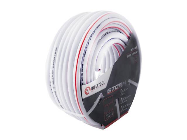 Шланг поливочный Intertool - 1/2' x 20 м серый 5 слойный - Фото 4