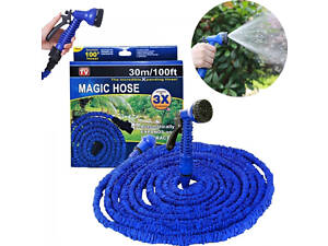 Шланг садовий, що розтягується, для поливу з розпилювачем Magic Hose 30 м