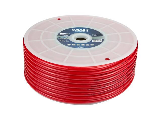 Шланг в бухте полиуретановый (PU) армированный 50м 8×12мм REFINE (7013671) - Фото 1