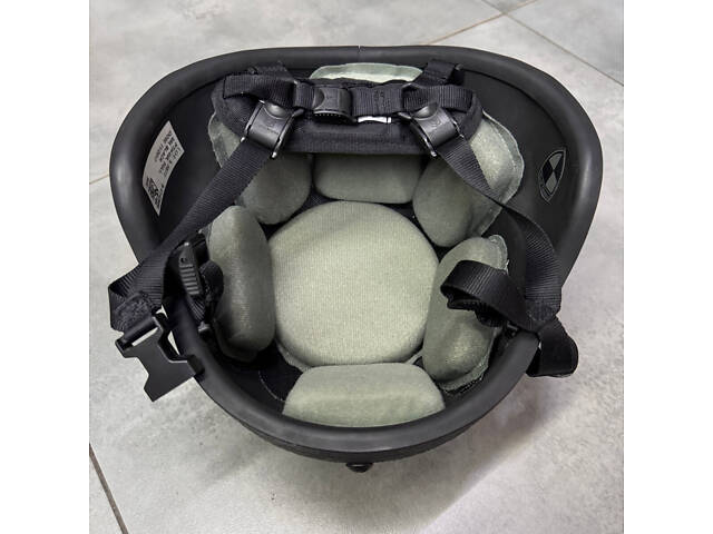 Шолом балістичний Арамід Чорний ACH PTH-IIIA, S (54) з оригінальним кріпленням, Вживаний - Фото 6