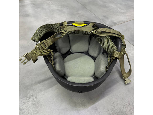 Шлем баллистический Арамид Черный ACH PTH-IIIA, M (56) с креплением Wendy, Б/У - Фото 9