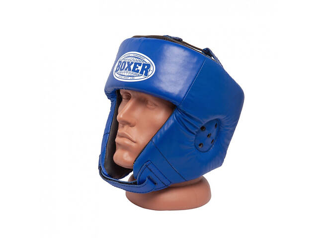 Шолом Боксерський BOXER L шкірвініл 0,6 мм синій - Фото 1