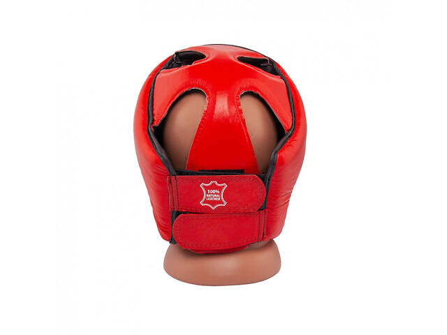 Шолом карате BOXER розмір M шкірвініл 1 мм червоний - Фото 2