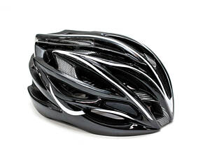 Шолом велосипедний FSK AH404 чорний-білий (HEAD-027) — 56-63 см