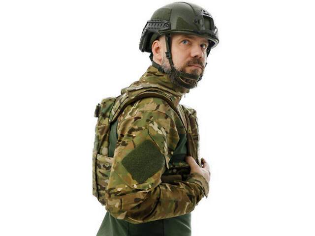 Шлем военный Ukrainian Armor FAST Устраш 1.0, розмір M, зелений (FASTMRG) - Фото 5