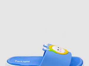 Шлепанцы детские девочек, цвет голубой, 243R9003D-15