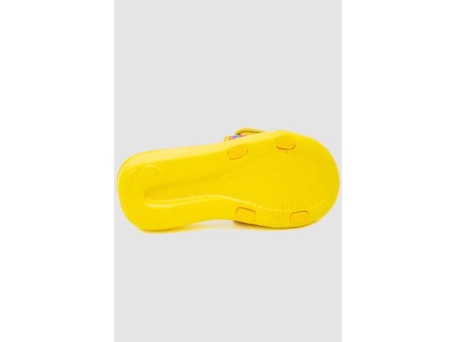 Шлепанцы детские резиновые для девочек, цвет желтый, 243R617B-41 - Фото 5