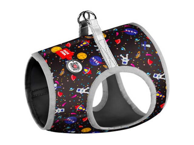 Повідок для собак WAUDOG Clothes з QR паспортом 'NASA' S1 (2920) - Фото 1