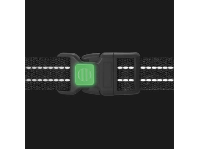 Повідок для собак WAUDOG Н-подібний Re-cotton з QR паспортом, світловідбиваючий S рожевий (25917) - Фото 3